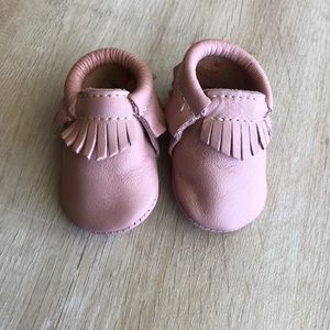 Freshly Picked Blush Baby Moccasin Size 1